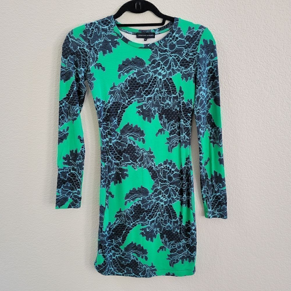 Jonathan Saunders lace print dress S